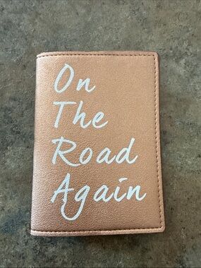 Rose Gold "On The Road Again" Passport Wallet